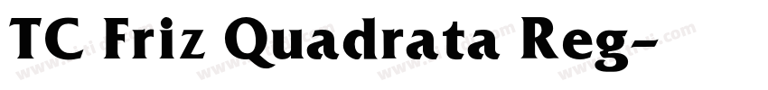 TC Friz Quadrata Reg字体转换